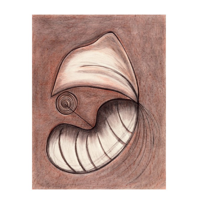 Drawing, Oil Stick and Charcoal, 54 in x 36 in