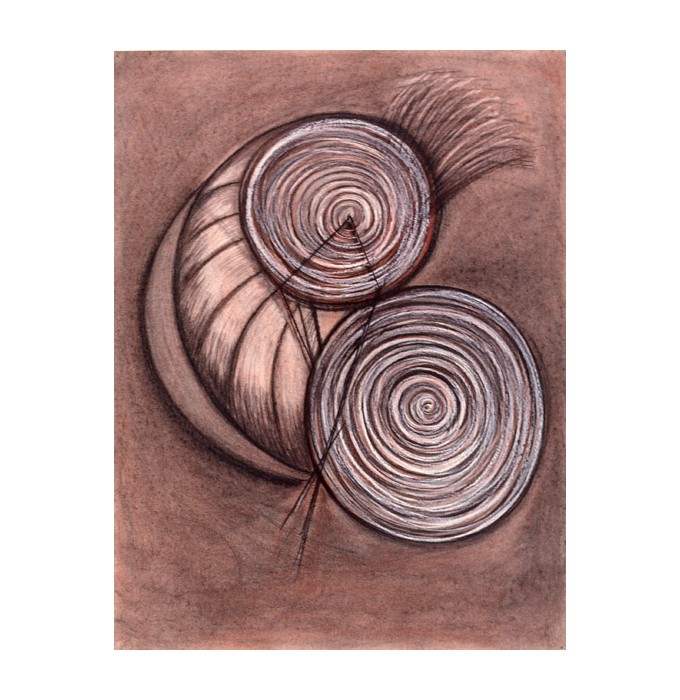 Drawing, Oil Stick and Charcoal, 54 inx 36 in