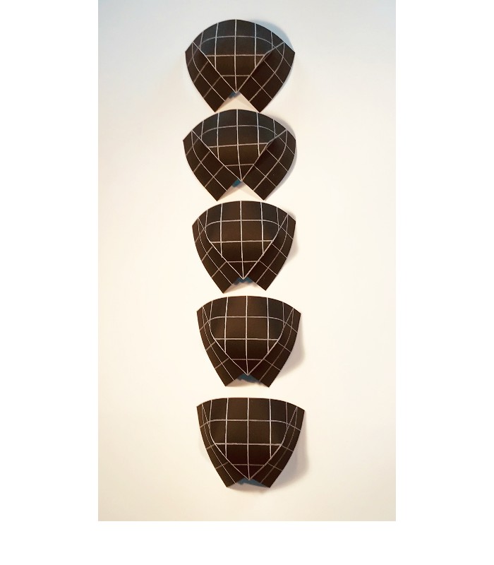 Masks 3 dimensional print etching with sticks 24 x 6 in